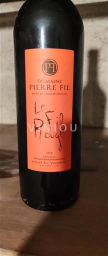 Languedoc-Roussillon Pays d'Oc Domaine Pierre Fil Le Fil Rouge 2014