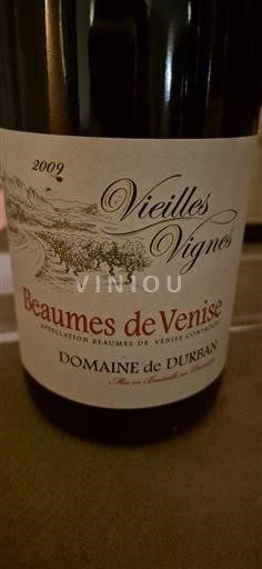 Rhône Valley Beaumes de Venise Domaine Durban Vieilles Vignes 2009
