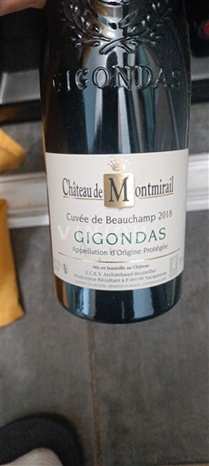 Рона долина Gigondas Château Montmirail de Beauchamp 2018
