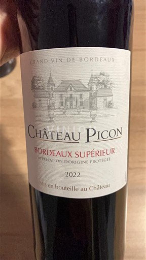 Bordeaux Bordeaux Supérieur Château Picon 2022