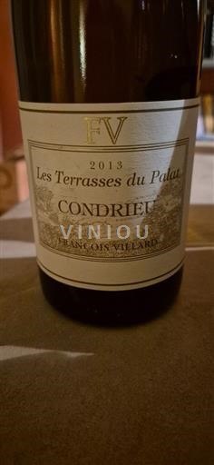 Rhônedalen Condrieu François Villard Les Terrasses du Palat 2013