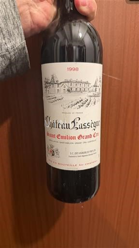 Bordeaux Saint-Émilion Grand Cru Grand Cru Château Lassegue 1998