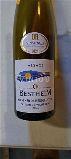 Alsace Heiligensteinin-Klevener Bestheim Passion de Vignerons 2020