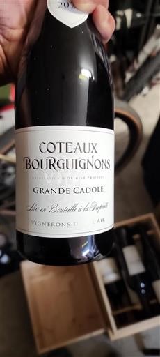 Bourgogne Bourgognebackar Vignerons de Bel Air Grande Cadole 2020
