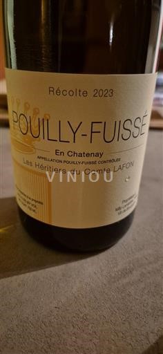 Bourgogne Pouilly-fuissé Les Héritiers du Comte LAfon En Chatenay 2023