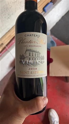 Bordeaux Saint-Estèphe Cru Bourgeois Château Plantier Rose 2018