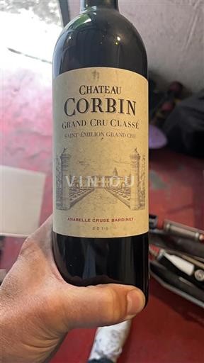 Bordeaux Saint-Émilion Grand Cru Grand Cru Château Corbin 2016