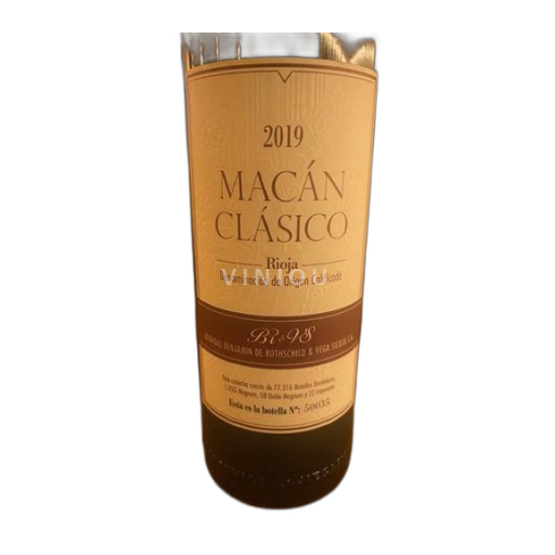 La Rioja Rioja Bodegas Benjamín de Rothschild & Vega Sicilia Macan Classico 2019