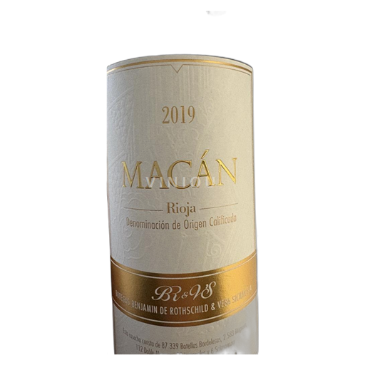 La Rioja Rioja Bodegas Benjamín de Rothschild & Vega Sicilia Macan Classico 2019