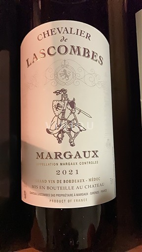Bordeaux Margaux Château Lascombes Chevalier de Lascombes 2021