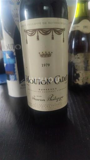 Bordeaux Baron Philippe de Rothschild Mouton Cadet 1979