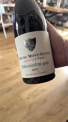 Rhônen laakso Châteauneuf-du-Pape Clos du Mont-Olivet La du Papet 2019