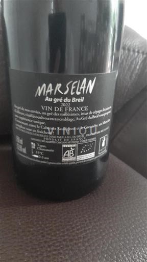 Languedoc Ikke specificeret Au gré du Breil Marselan 2022