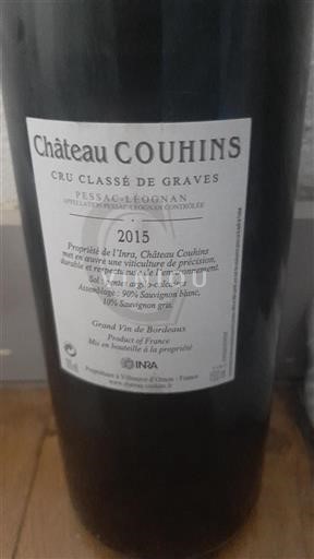Bordeaux Pessac-Léognan Cru Classé de Graves Château Couhins 2015