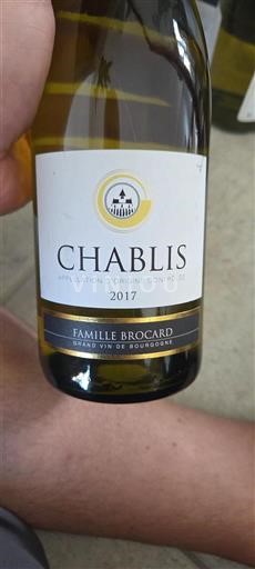 Burgundy Chablis Famille Brocard 2017
