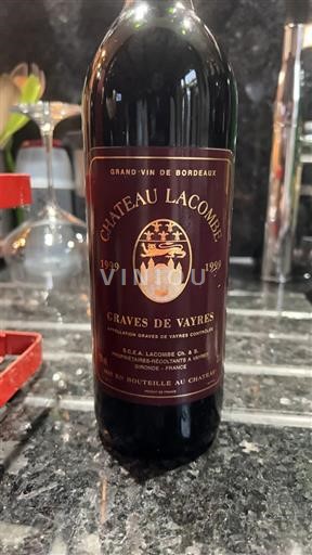 Bordeaux Graves-de-vayres Château Lacombe 1999