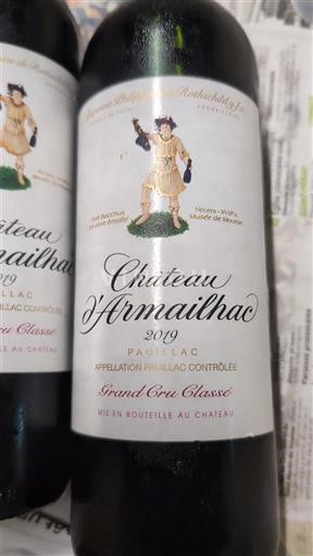 Bordeaux Pauillac Grand Cru Classé Château Armailhac 2019