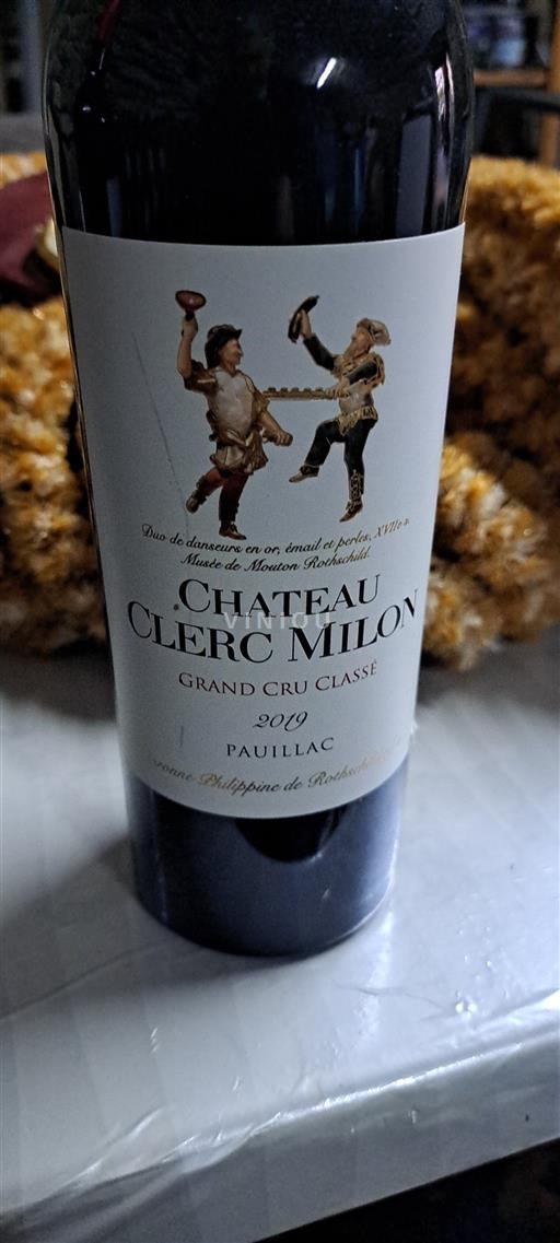 Bordeaux Pauillac Grand Cru Château Clerc Milon 2019