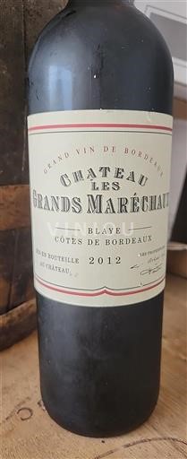 Bordéus Blaye-Côtes-de-Bordéus Château Les Grands Maréchaux 2012