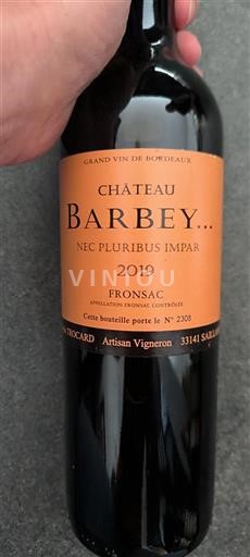 Bordeaux Fronsac Château Barbey 2019