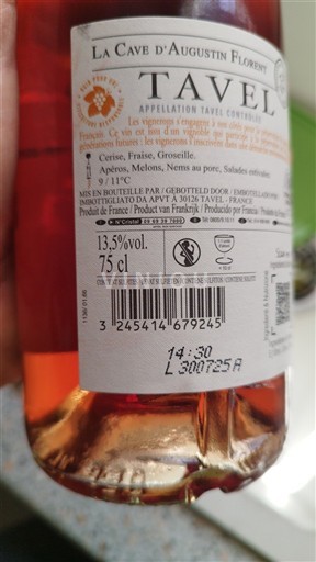 Thung lũng Rhône Tavel La Cave Augustin Florent 2024