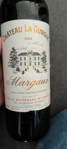 Bordéus Margaux Château La Gurgue 2004