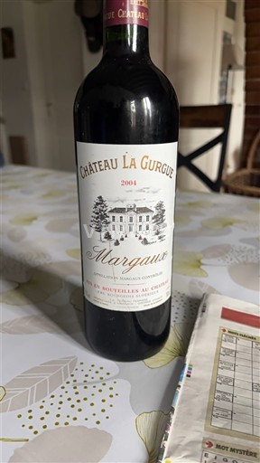 Bordeaux Margaux Château La Gurgue 2004