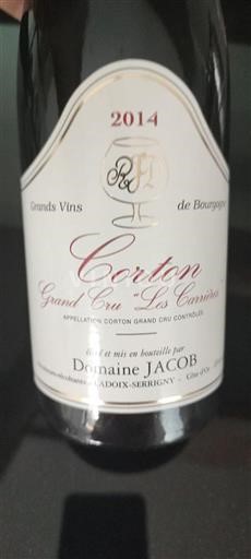 Bourgogne Corton Grand Cru Domaine JAXOB En L'Île 2014