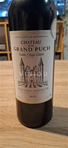 Bordeaux Bordeaux Supérieur Château Grand Puch Anne-Laure 2022