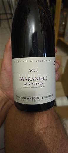 Burgundy Maranges Domaine Antoine Reniaume Aux Artaux 2022
