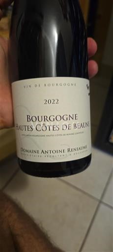 Burgundy Hautes-Côtes de Beaune Domaine Antoine Reniaume 2022