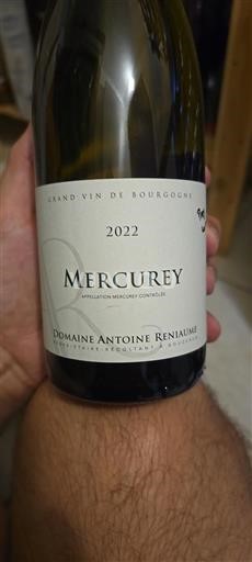 Burgundy Mercurey Domaine Antoine Reniaume 2022