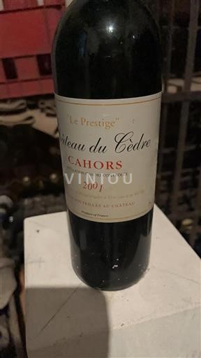 Sud-Ovest Cahors Château Cèdre Le Prestige 2001