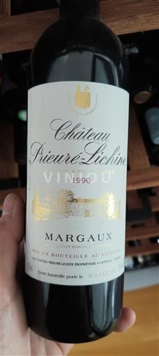 Burdeos Margaux Grand Cru Château Prieuré-Lichine 1996