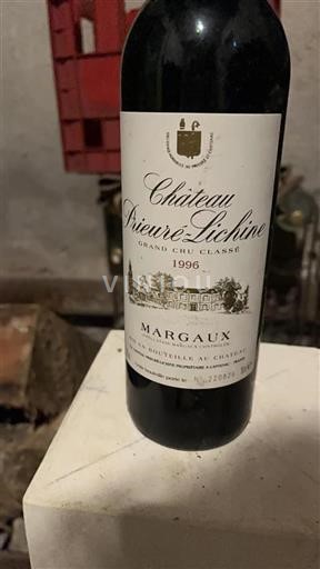 Bordeaux Margaux Grand Cru Château Prieuré-Lichine 1996