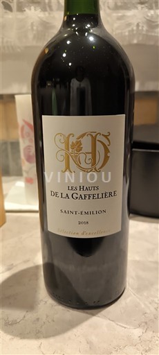 Bordeaux Saint-Émilion Les Hauts de la Gaffelière 2018