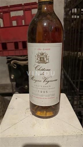 Bordeaux Sauternes Premier Cru Rayne Vigneau 1995