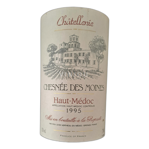 Bordeaux Haut-Médoc Chesnée des Moines Châtellenie 1995