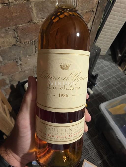 Bordeaux Sauternes Château Yquem 1986