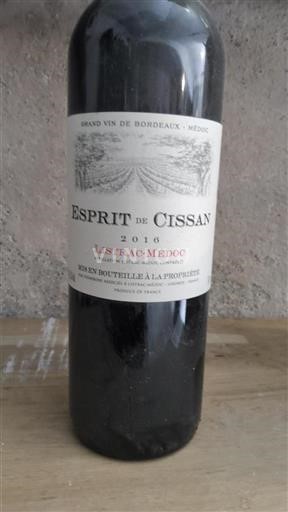 Burdeos Listrac-Médoc Cissac Esprit de Cissac 2016