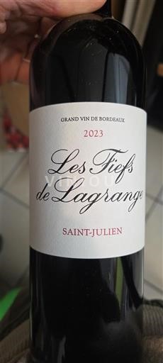 Bordeaux Saint-Julien Grand Cru Château Lagrange Les Fiefs de Lagrange 2023