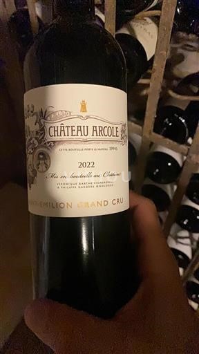 Bordeaux Saint-Émilion Grand Cru Château Arcole 2022