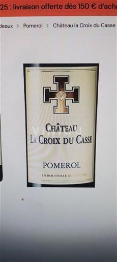 Bordeaux Pomerol Château La Croix du Casse 2023