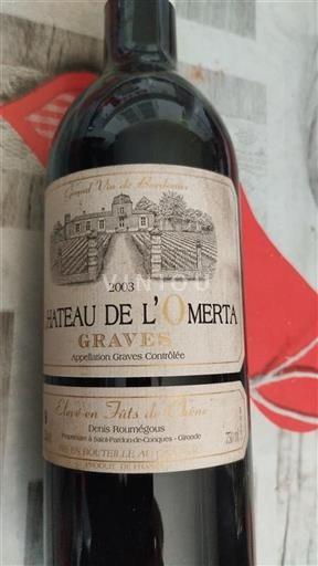 Bordeaux Graves Château L'Omerta 2003