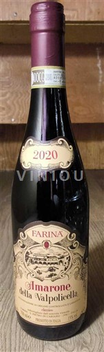 Viner Rouge sec Farina 2020 Italia Veneto Amarone della Valpolicella DOCG