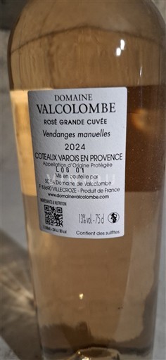 Provence Coteaux Varois en Provence Domaine Valcolombe Rosé Grande 2024