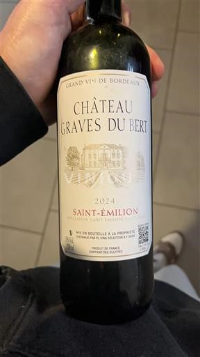 Bordeaux Saint-Émilion Grand Cru Château Graves du Bert 2024
