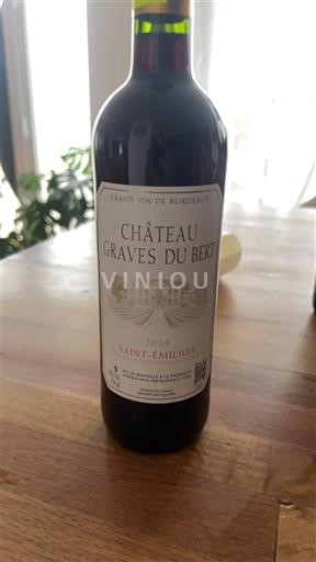 Бордо Сен-Емільйон Grand Cru Château Graves du Bert 2024