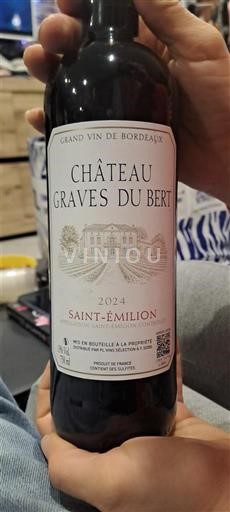 Bordeaux Saint-Émilion Grand Cru Château Graves du Bert 2024