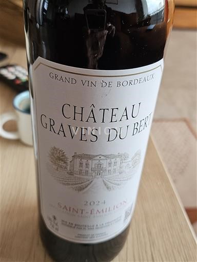 Bordo Saint-Émilion Grand Cru Château Graves du Bert 2024